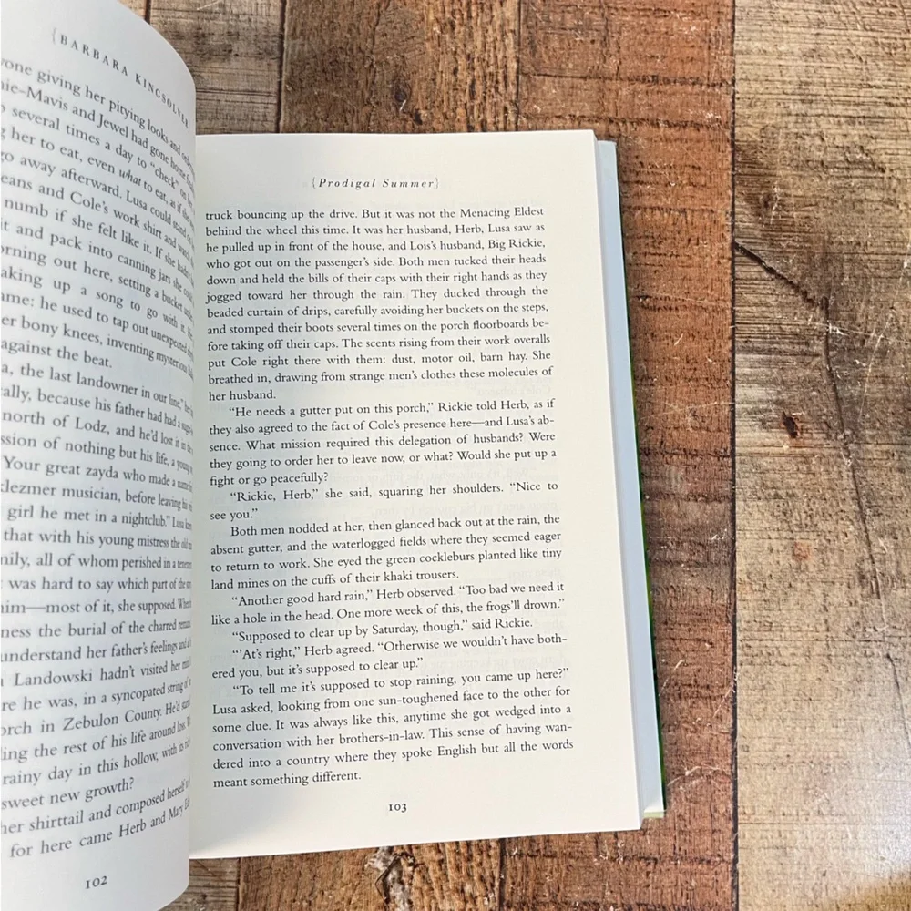Prodigal Summer Barbara Kingsolver contemporary Nature Outdoors Hardcover Book